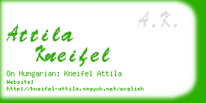 attila kneifel business card